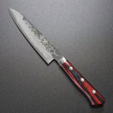 Yoshimi Kato Hammered Aogami Blue Super Petty Knife 120mm Bolster