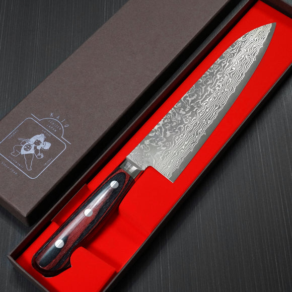 Yoshimi Kato VG10 Nickel Damascus Black Finish Gyuto Chef Knife 210mm