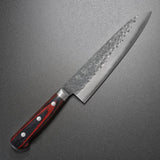 Yoshimi Kato Hammered Aogami Blue Super Gyuto Chef Knife 210mm Bolster