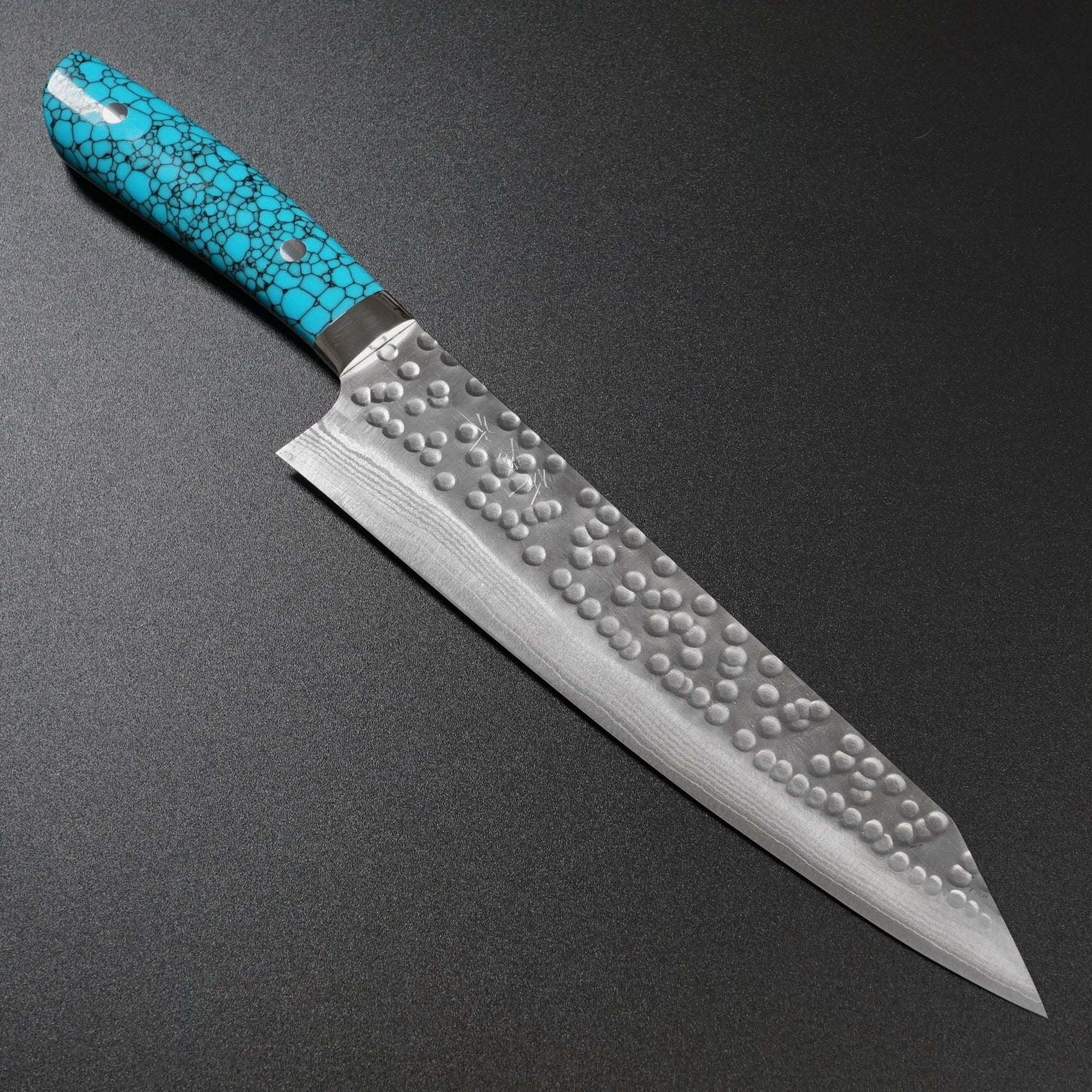 SAKUTO (作東) Japanese Damascus Steel Kitchen Knife Set With Blue Handle –  Sakuto Knives