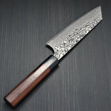 Yoshimi Kato Super Gold 2 SG2 V-shape Black Damascus Bunka Knife Honduras Rosewood