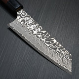Yoshimi Kato Super Gold 2 SG2 V-shape Black Damascus Bunka Knife Honduras Rosewood