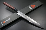 Kanetsune Seki SHIROGAMI White Steel Damascus 11-Layers Yanagiba Knife