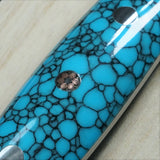 Saji Takeshi SG2 Super Gold 2 Damascus Petty Knife 150mm Blue Turquoise