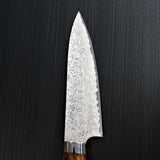 Saji Takeshi SG2 Super Gold 2 Damascus Matte Finish Petty Knife 150mm Ironwood