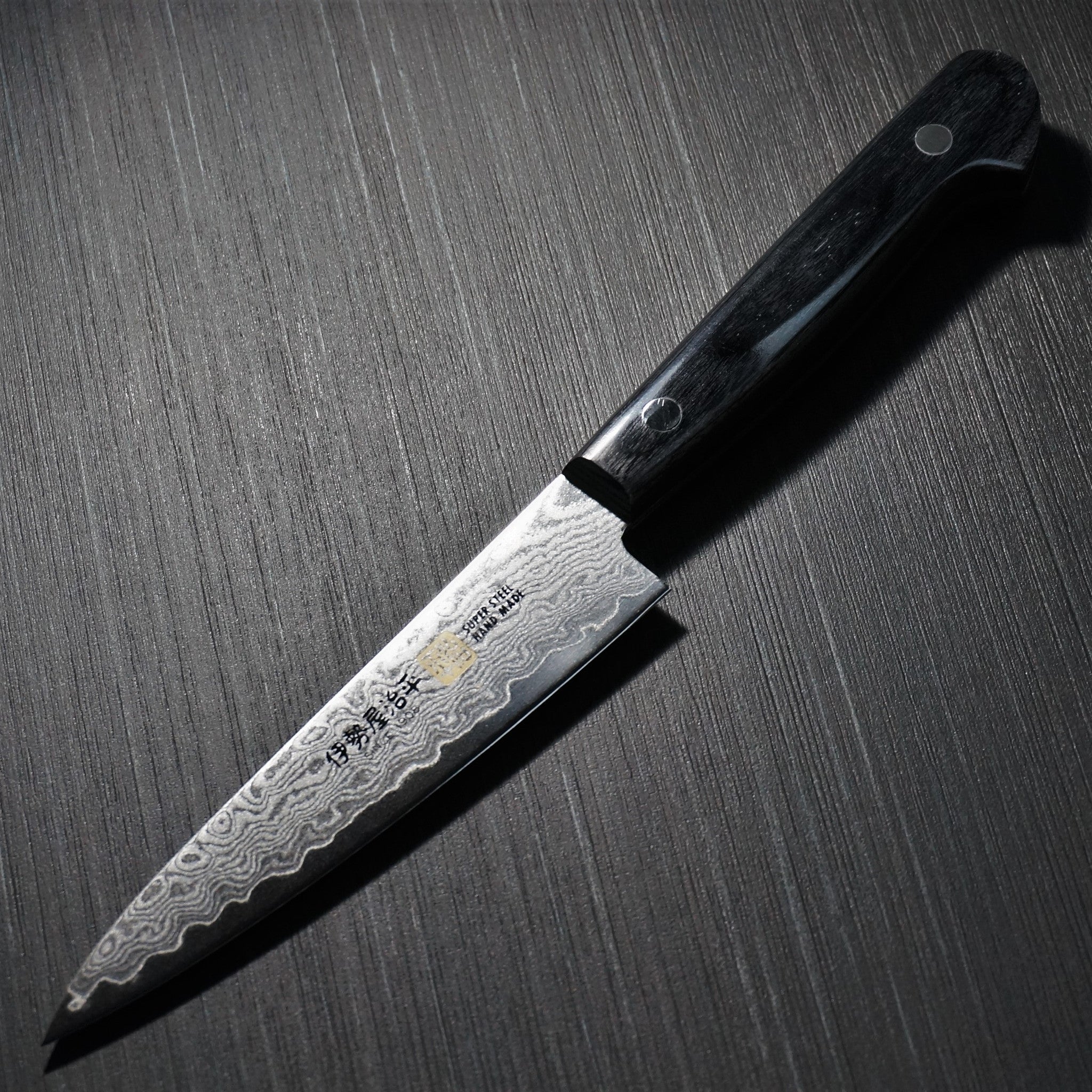 Japanese SETO ISEYA-I Kitchen Fruit Paring Knife 3 Damascus Hammered – jp- knives.com