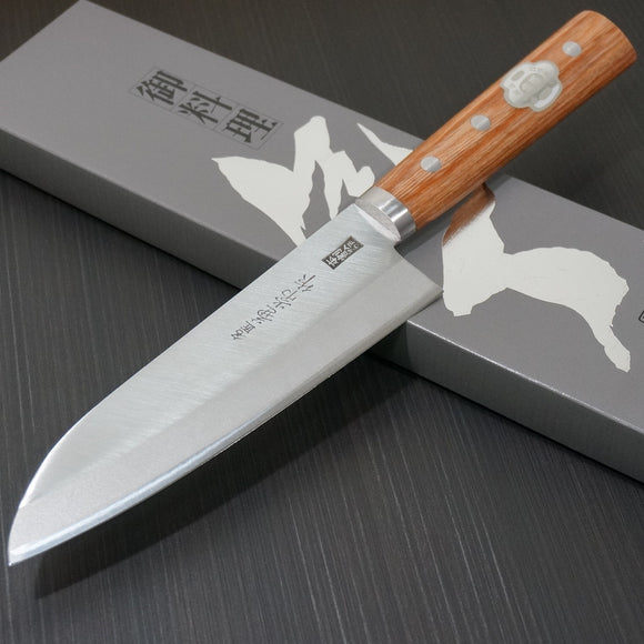 Kanetsune Santoku Knife Takefu Shiro 2 Clad Stainless 165 mm