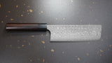 Kato VG10 Black Damascus Nakiri Knife 160mm Rosewood
