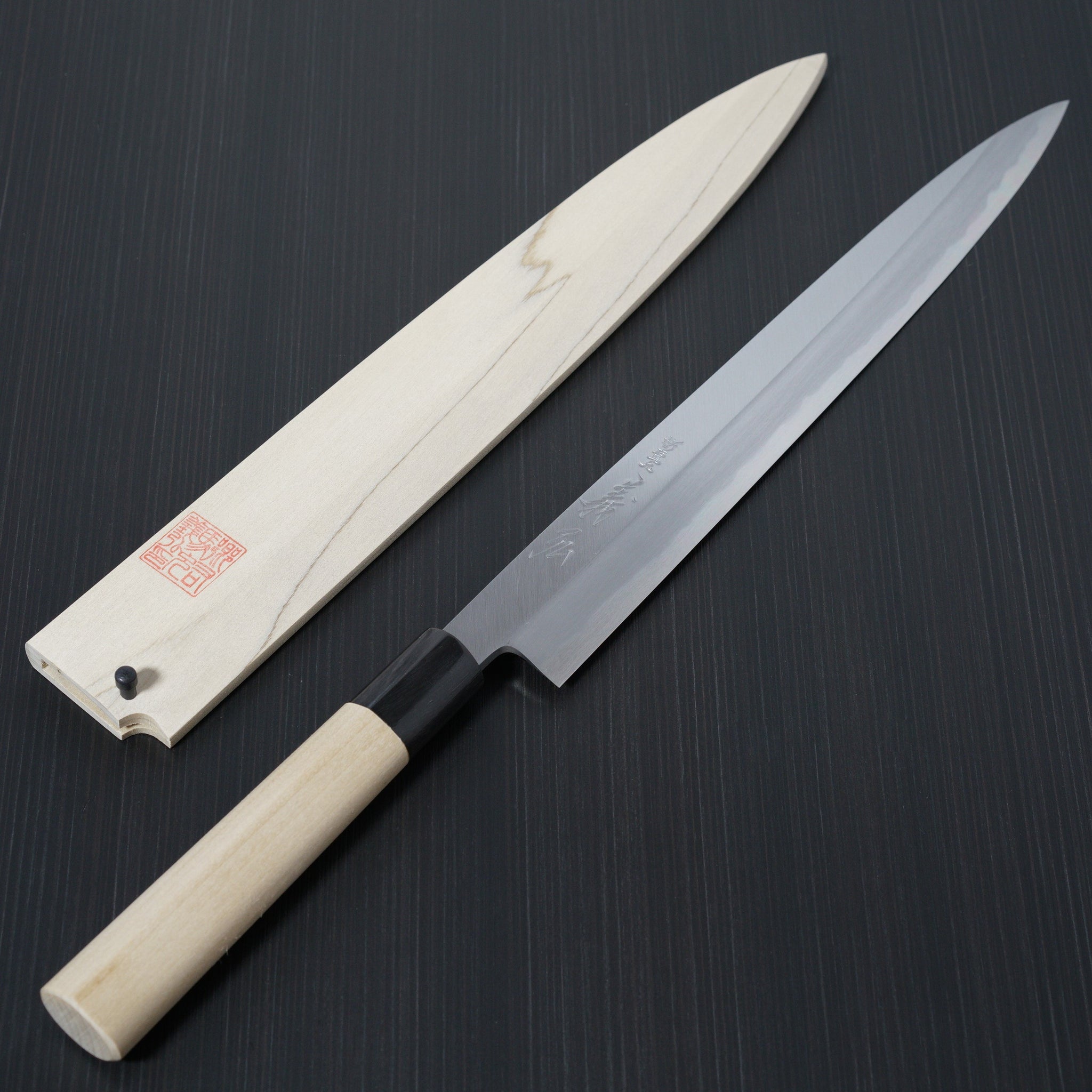 Yoshihiro Inox Stainless Steel Yanagi Sushi Sashimi Japanese Knife wit –  Yoshihiro Cutlery