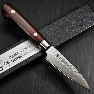 Sakai Takayuki Hammered 33 Layers Damascus VG10 Petty Knife 80mm
