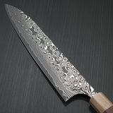 Yoshimi Kato Super Gold 2 SG2 V-shape Black Damascus Gyuto Chef Knife 210mm Jarrah