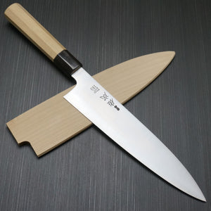 SUKENARI ZDP189 Gyuto Chef's Knife 240mm Buffalo Bolster with SAYA