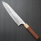 Yoshimi Kato Super Gold 2 SG2 V-shape Damascus Gyuto Chef Knife 210mm Jarrah