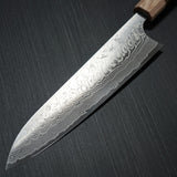 Yoshimi Kato Super Gold 2 SG2 V-shape Damascus Gyuto Chef Knife 210mm Jarrah