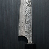 Yoshimi Kato Super Gold 2 SG2 V-shape Black Damascus Petty Utility Knife 120mm Honduras Rosewood