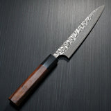 Yoshimi Kato Super Gold 2 SG2 V-shape Black Damascus Petty Utility Knife 150mm Honduras Rosewood