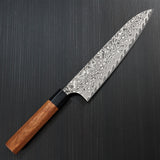 Yoshimi Kato Super Gold 2 SG2 V-shape Black Damascus Gyuto Chef Knife 210mm Honduras Rosewood