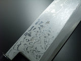 Kanetsune Seki White Steel Damascus 11 Layers Deba Knife 210mm KC-511