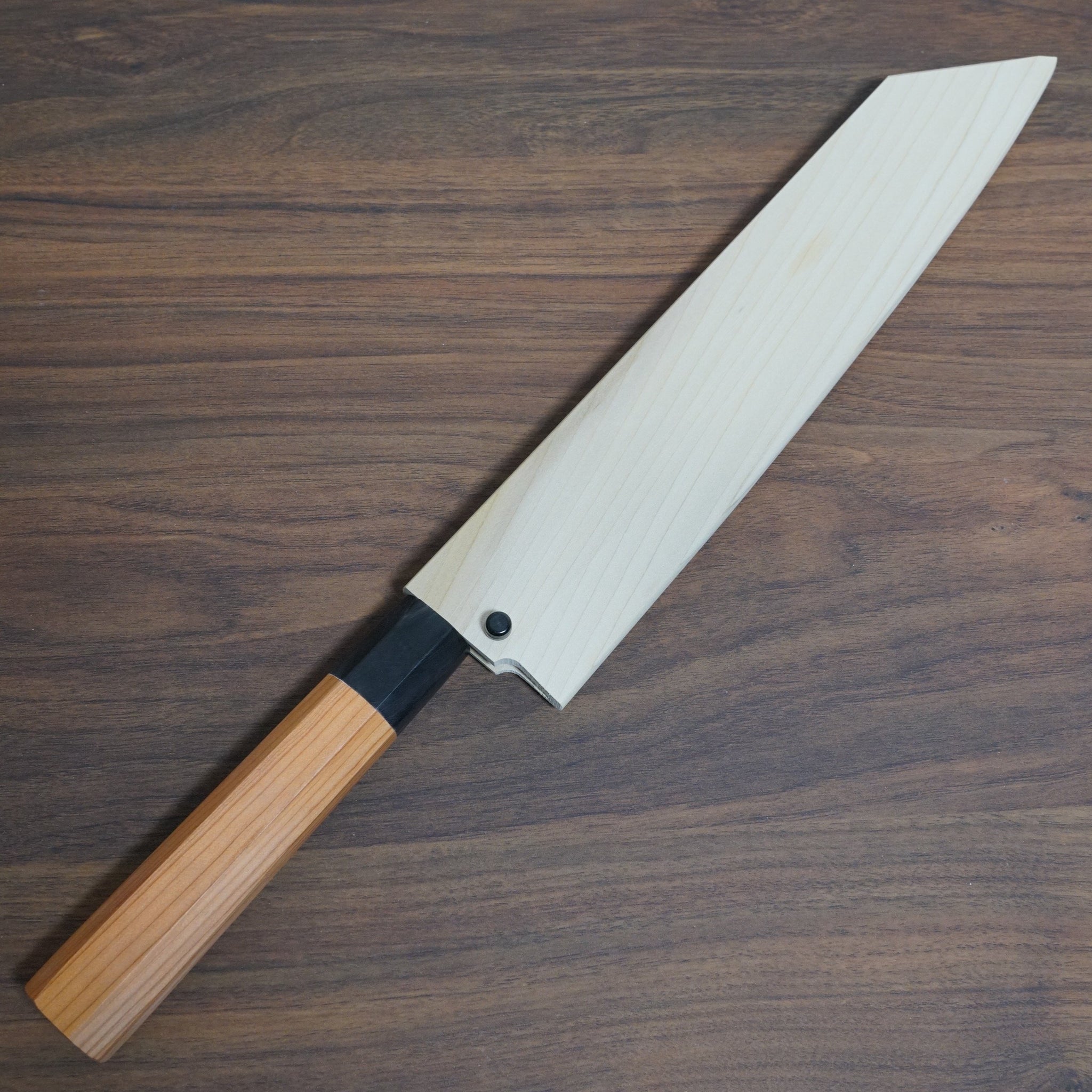 Awabi Kiritsuke Knife - Complete Knife with Abalone in Resin Handles a —  WoodWorld of Texas