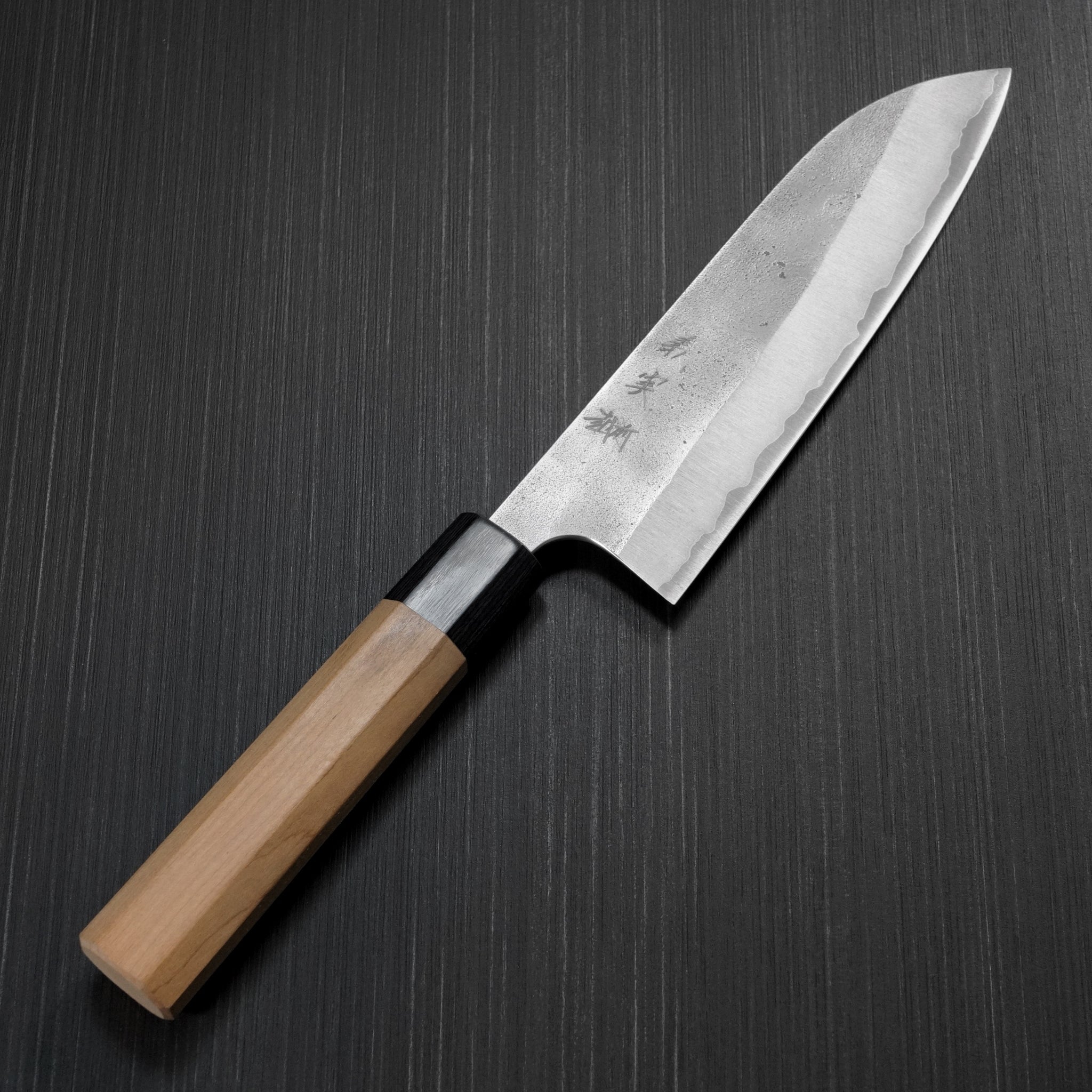 Japanese Yoshimi Kato AOGAMI Super Clad St Nashiji Finish Santoku 