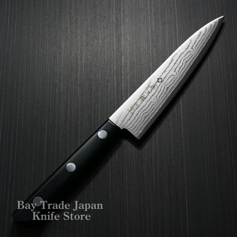 HTC-13 - Fillet Knife ǁ Black VG10 Sanmai Stainless Damascus ǁ