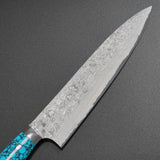 Saji Takeshi SG2 Super Gold 2 Damascus Matte Finish Gyuto Chef's Knife 240mm Blue Turquoise