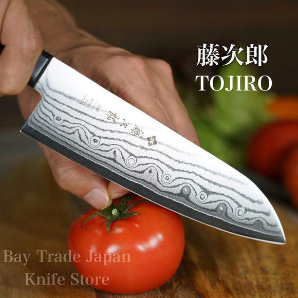 Tojiro Damascus VG10 Santoku Knife 170mm 6.7