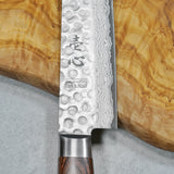 Isshin Hammered 17 Layers Damascus VG10 Sujihiki Knife 240mm