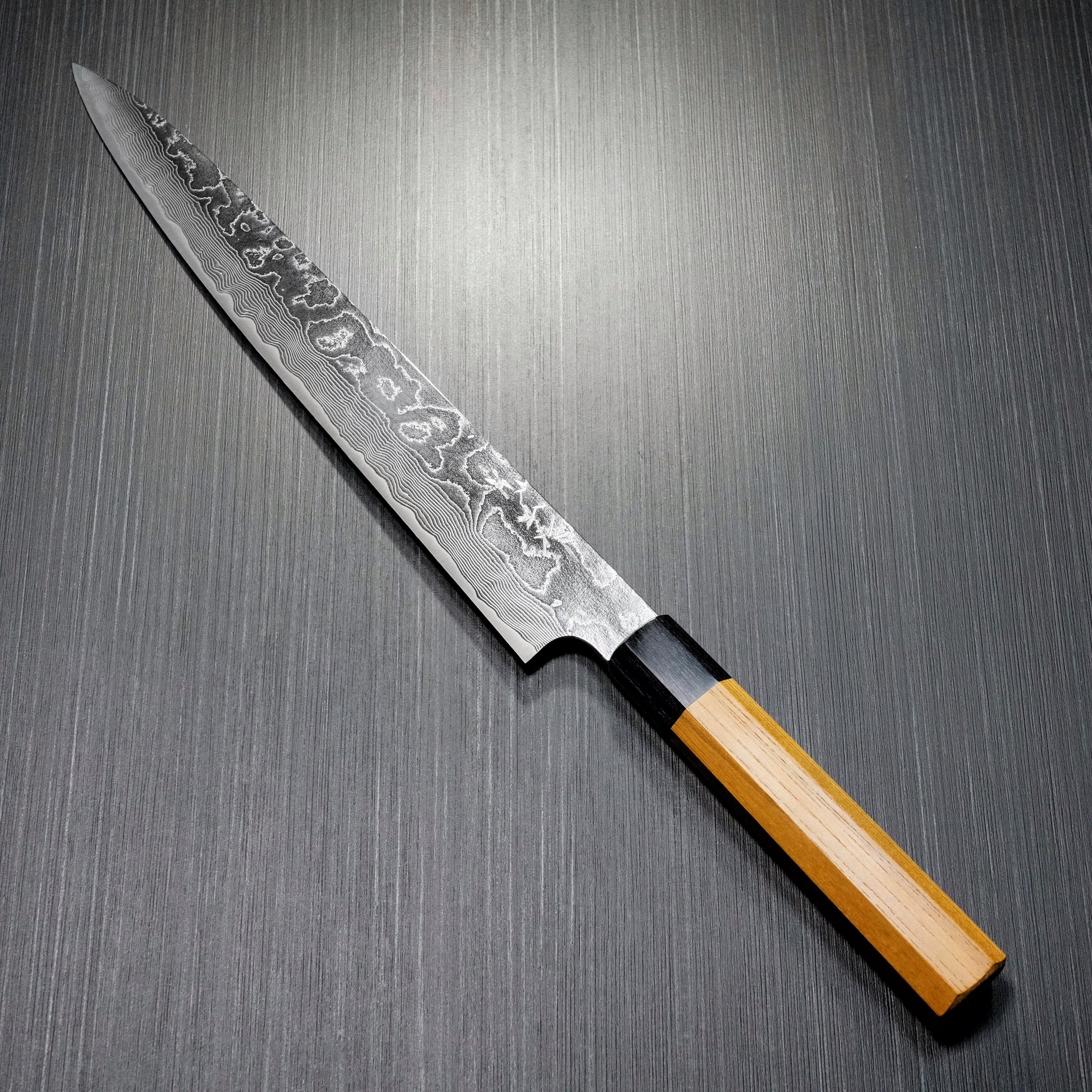 Yuta Katayama VG10 Damascus Sujihiki Knife 240mm Japan – Bay Trade Japan  Knife Store