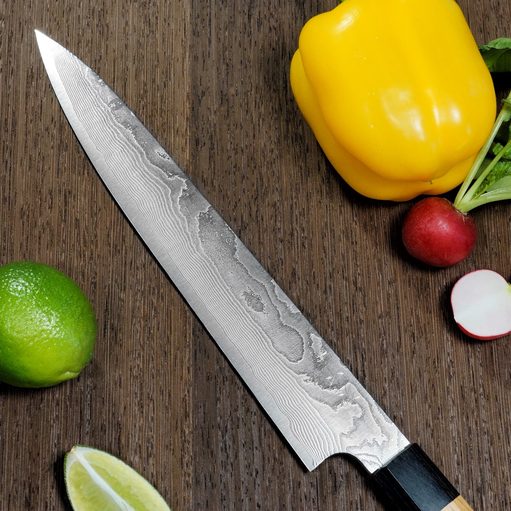 Yuta Katayama VG10 Damascus Sujihiki Knife 240mm Japan – Bay Trade