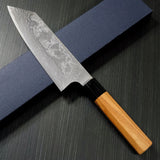 Yuta Katayama VG10 Damascus Bunka Knife 165mm Zelkova