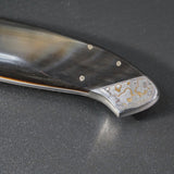 Kajin ZDP189 Damascus Water Buffalo Custom Santoku Knife