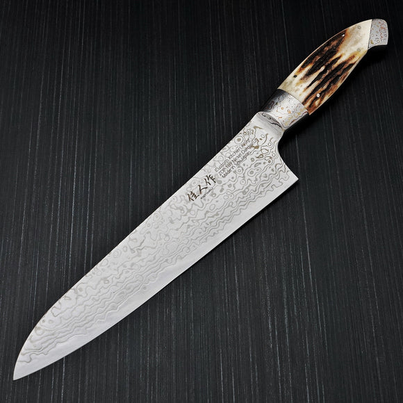 Kajin ZDP189 Damascus Stag Horn Custom Gyuto 210mm