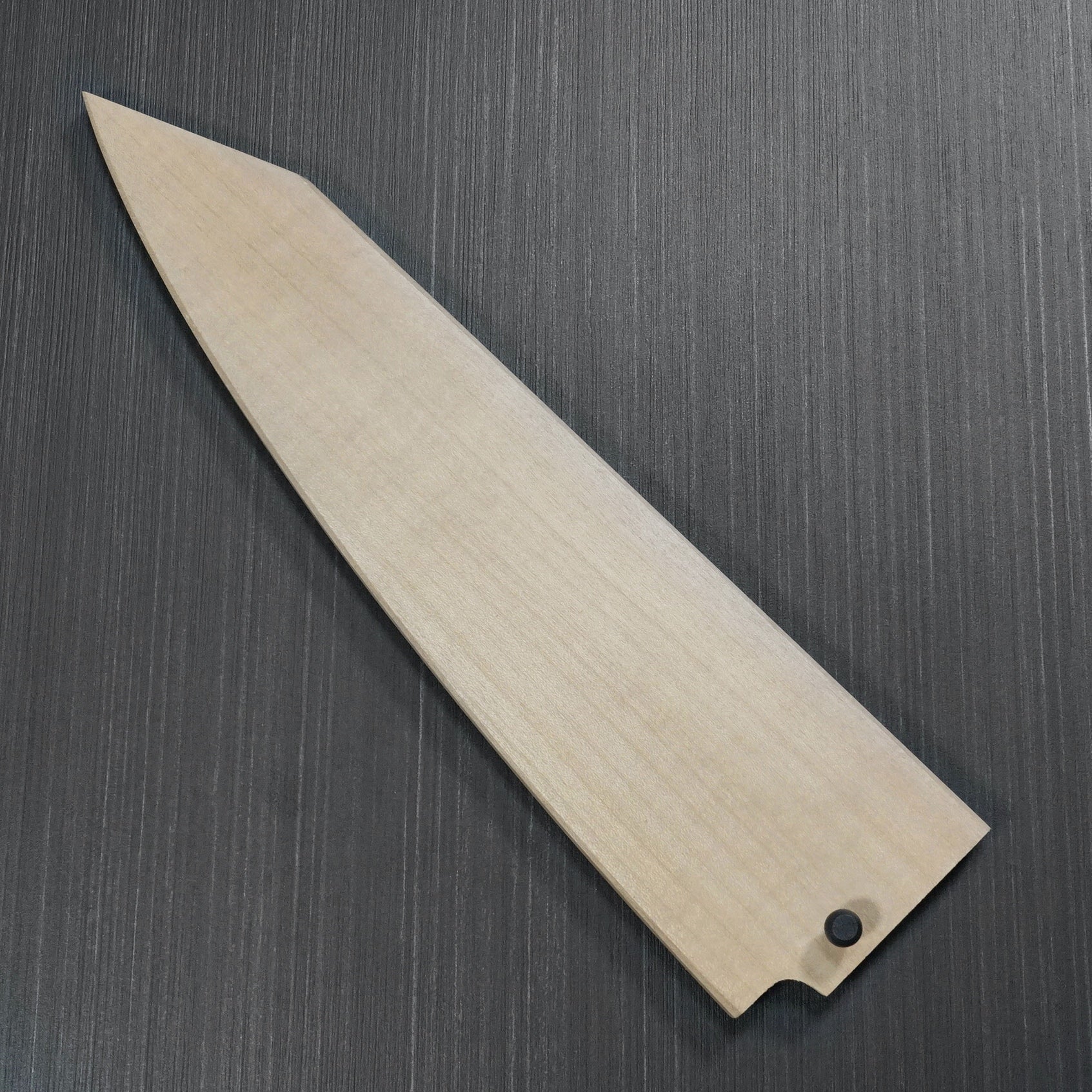 Natural Leather Knife Cover Saya Sheath Chef Knife(Gyuto) 210mm [Brass  Button]