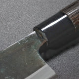 Motokyuichi Aogami Blue Steel Kurouchi Santoku Knife