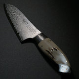 Kajin ZDP189 Damascus Stag Horn Custom Santoku Knife
