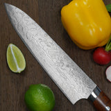 Yuta Katayama Super Gold 2 Damascus Gyuto Chef Knife 240mm Ironwood