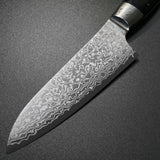 Kajin ZDP189 Damascus Water Buffalo Custom Santoku Knife