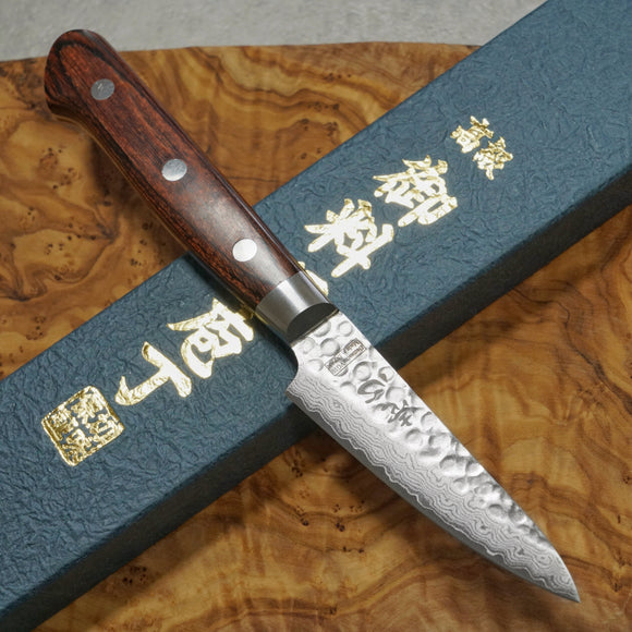Japanese Kitchen Knife Paring  Hammered VG10 Damascus - j-okini - Products  from Japan
