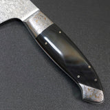 Kajin ZDP189 Damascus Water Buffalo Custom Santoku Knife